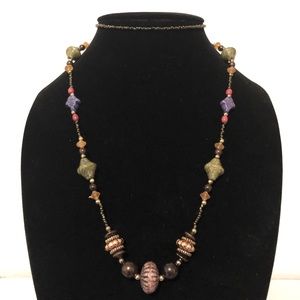 2/$8 🤎 Long Single Strand Beaded Necklace